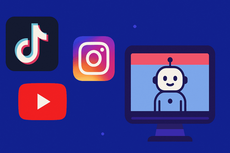 Social Media channels for AI generation